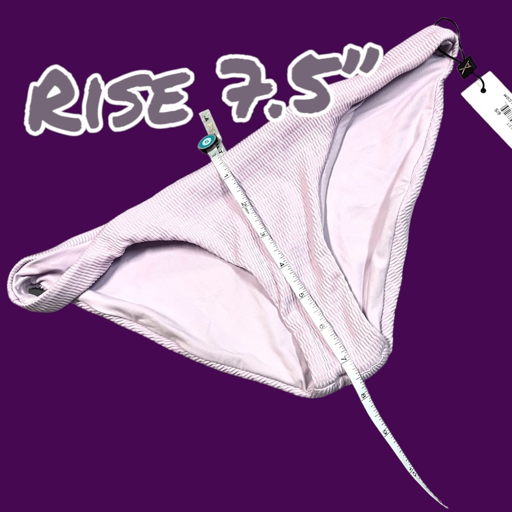 NWT Vitamin A Luciana reversible bikini bottoms in Soft Lilac. Size 6/S ๐๐บ - Picture 8 of 10